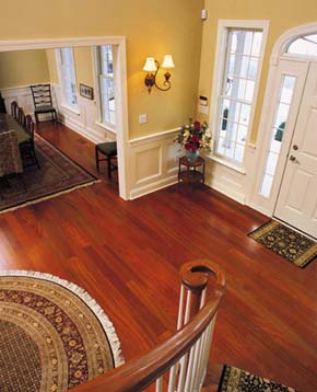 Brazilian Cherry 4 1/2 - Halbert from staircase